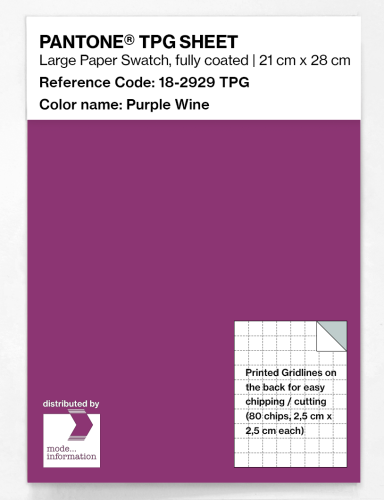 PANTONE® TPG SHEET 18-2929 TPG Purple Wine