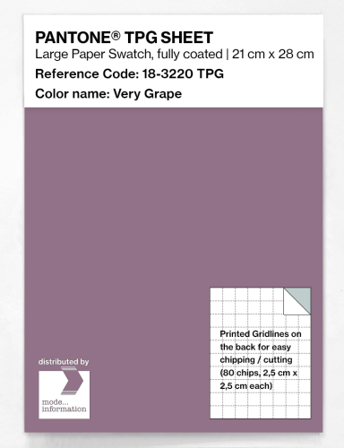 PANTONE® TPG SHEET 18-3220 TPG Very Grape