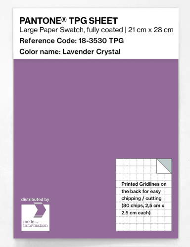 PANTONE® TPG SHEET 18-3530 TPG Lavender Crystal