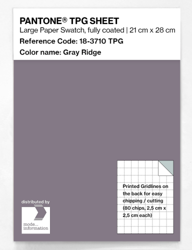 PANTONE® TPG SHEET 18-3710 TPG Gray Ridge