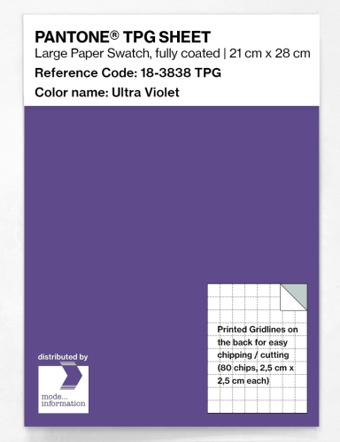 Artikelbild des Artikels “PANTONE® TPG SHEET 18-3838 TPG Ultra Violet “