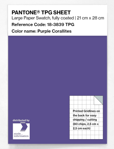 Product image of the product “PANTONE® TPG SHEET 18-3839 TPG Purple Corallites ”