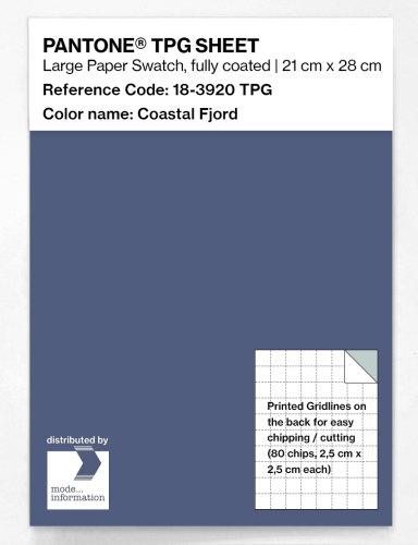 PANTONE® TPG SHEET 18-3920 TPG Coastal Fjord