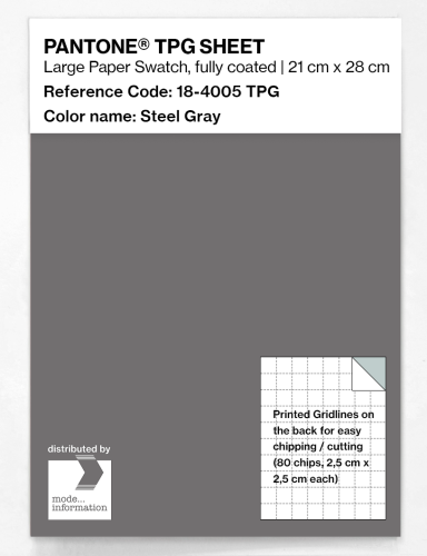 Artikelbild des Artikels “PANTONE® TPG SHEET 18-4005 TPG Steel Gray “