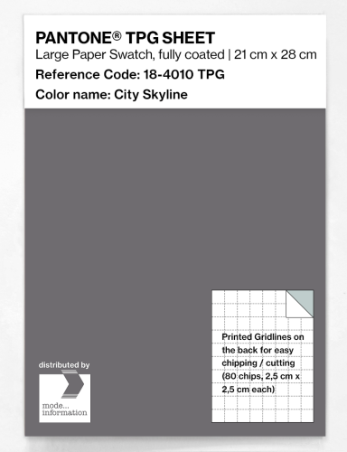 Product image of the product “PANTONE® TPG SHEET 18-4010 TPG City Skyline ”