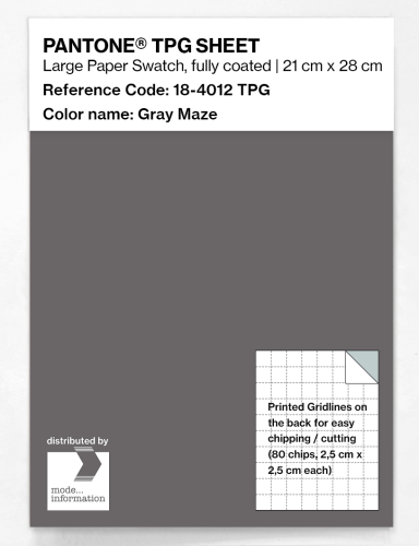 Artikelbild des Artikels “PANTONE® TPG SHEET 18-4012 TPG Gray Maze “