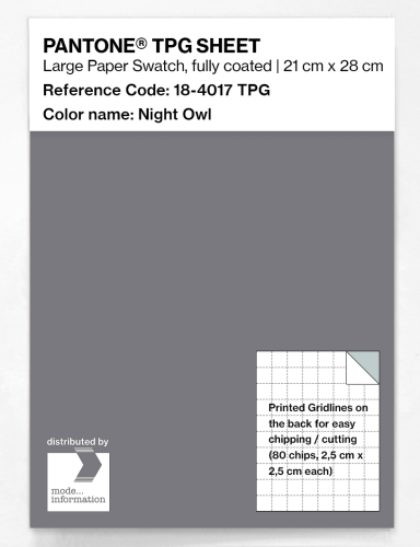 Product image of the product “PANTONE® TPG SHEET 18-4017 TPG Night Owl ”
