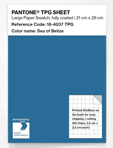 PANTONE® TPG SHEET 18-4037 TPG Sea of Belize