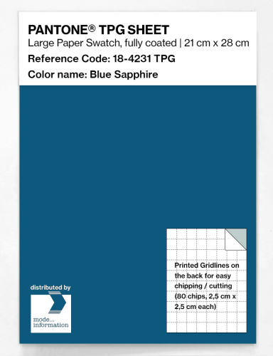 PANTONE® TPG SHEET 18-4231 TPG Blue Sapphire