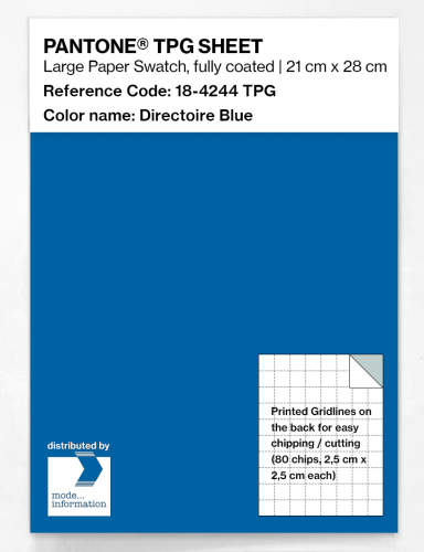 PANTONE® TPG SHEET 18-4244 TPG Directoire Blue