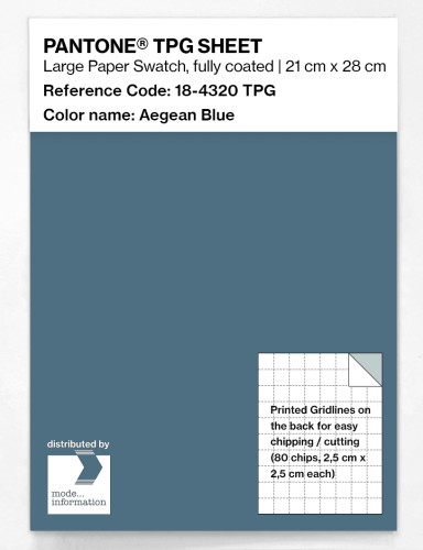 PANTONE® TPG SHEET 18-4320 TPG Aegean Blue