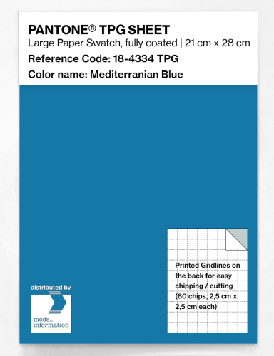 Artikelbild des Artikels “PANTONE® TPG SHEET 18-4334 TPG Mediterranian Blue “