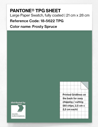 PANTONE® TPG SHEET 18-5622 TPG Frosty Spruce
