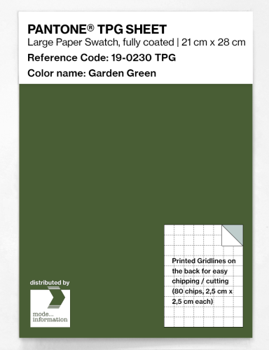 PANTONE® TPG SHEET 19-0230 TPG Garden Green