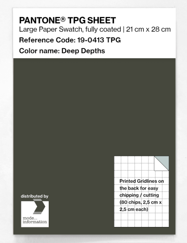 PANTONE® TPG SHEET 19-0413 TPG Deep Depths