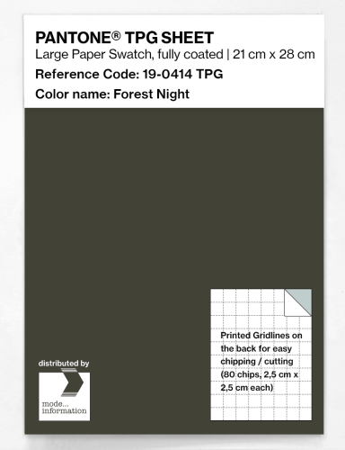 PANTONE® TPG SHEET 19-0414 TPG Forest Night
