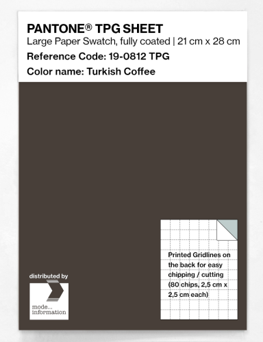 PANTONE® TPG SHEET 19-0812 TPG Turkish Coffee