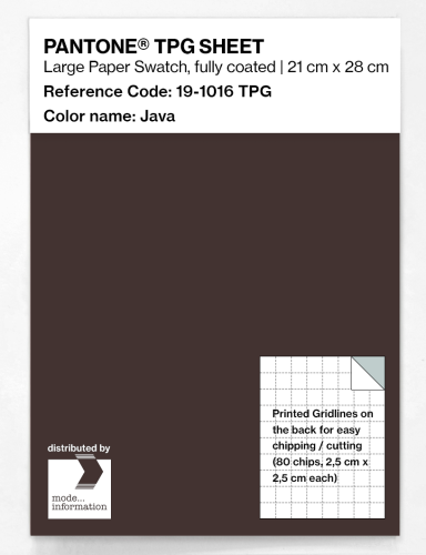 PANTONE® TPG SHEET 19-1016 TPG Java