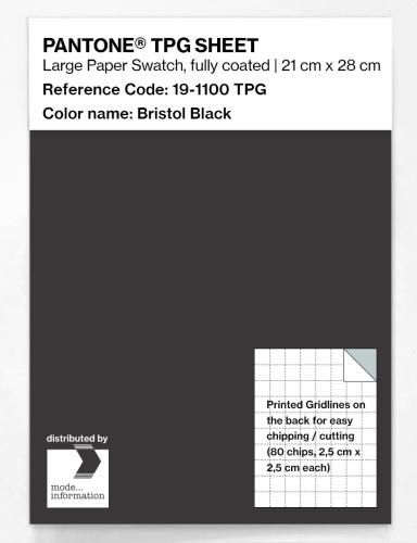PANTONE® TPG SHEET 19-1100 TPG Bristol Black
