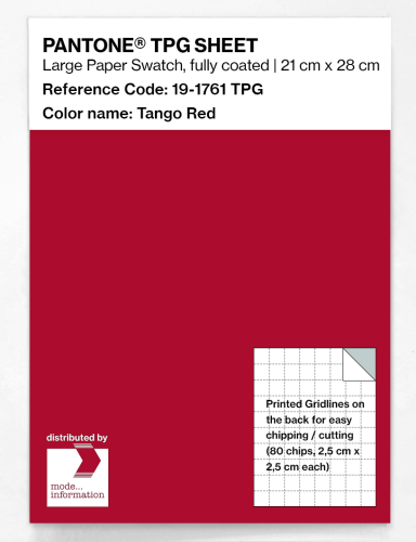 PANTONE® TPG SHEET 19-1761 TPG Tango Red