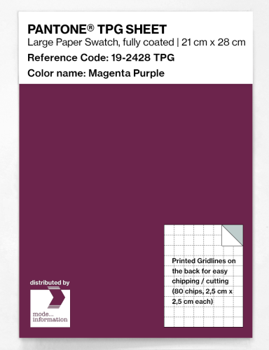 Product image of the product “PANTONE® TPG SHEET 19-2428 TPG Magenta Purple ”