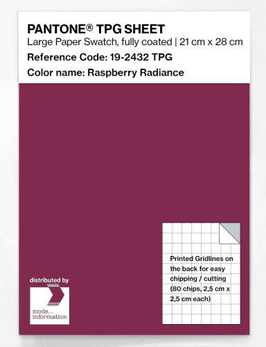 PANTONE® TPG SHEET 19-2432 TPG Raspberry Radiance