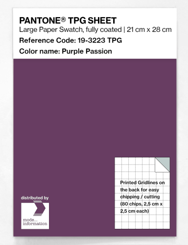 PANTONE® TPG SHEET 19-3223 TPG Purple Passion