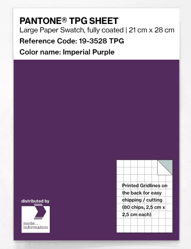 PANTONE® TPG SHEET 19-3528 TPG Imperial Purple