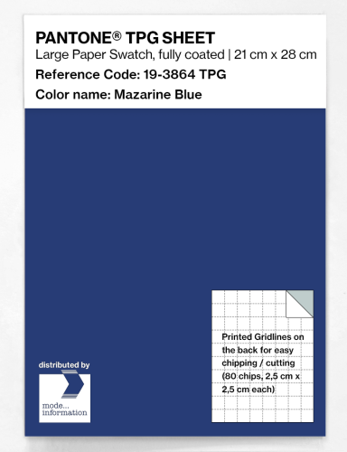 PANTONE® TPG SHEET 19-3864 TPG Mazarine Blue