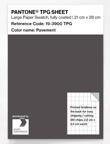 PANTONE® TPG SHEET 19-3900 TPG Pavement
