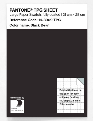 PANTONE® TPG SHEET 19-3909 TPG Black Bean