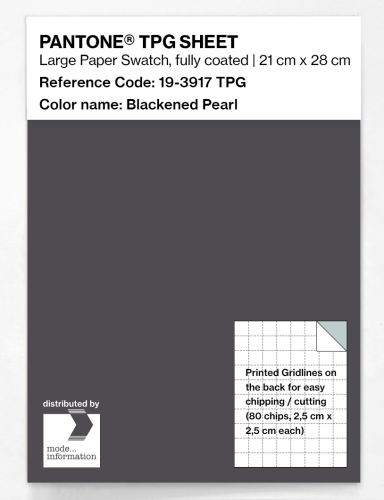 PANTONE® TPG SHEET 19-3917 TPG Blackened Pearl