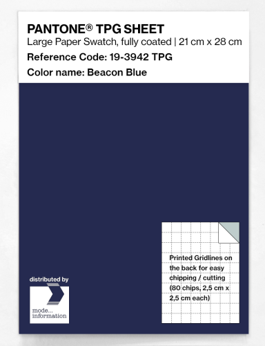 Product image of the product “PANTONE® TPG SHEET 19-3942 TPG Beacon Blue ”