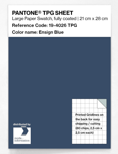PANTONE® TPG SHEET 19-4026 TPG Ensign Blue