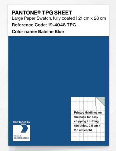 PANTONE® TPG SHEET 19-4048 TPG Baleine Blue