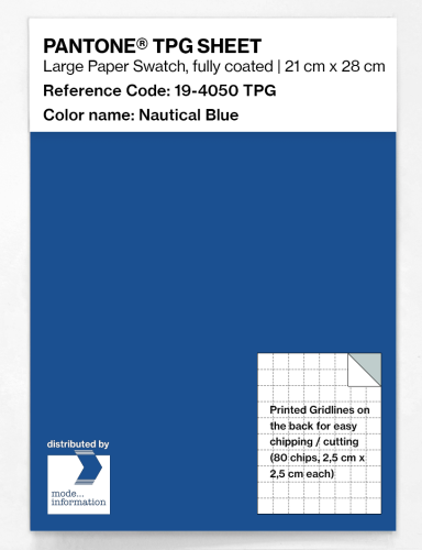 PANTONE® TPG SHEET 19-4050 TPG Nautical Blue