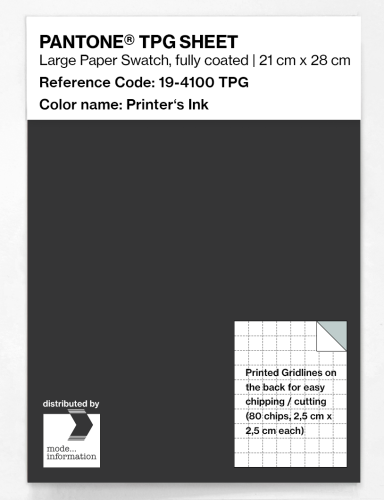 Artikelbild des Artikels “PANTONE® TPG SHEET 19-4100 TPG Printer's Ink “