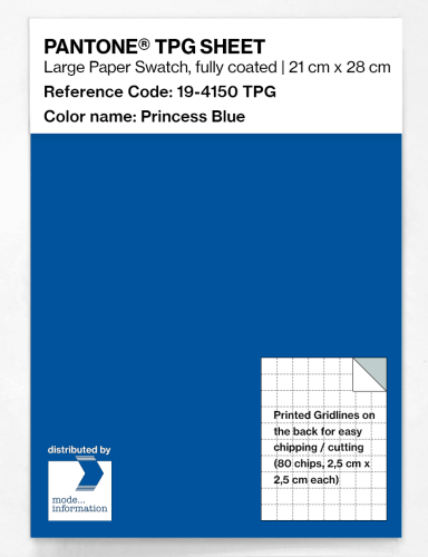 PANTONE® TPG SHEET 19-4150 TPG Princess Blue