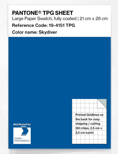PANTONE® TPG SHEET 19-4151 TPG Skydiver