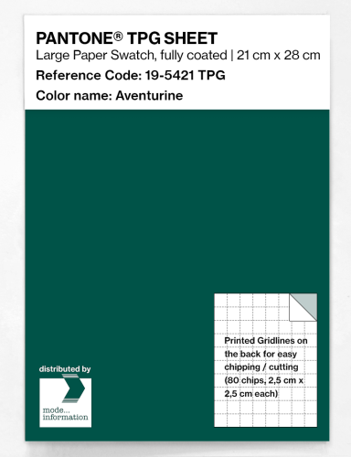 PANTONE® TPG SHEET 19-5421 TPG Aventurine