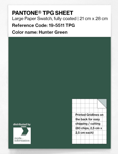 PANTONE® TPG SHEET 19-5511 TPG Hunter Green
