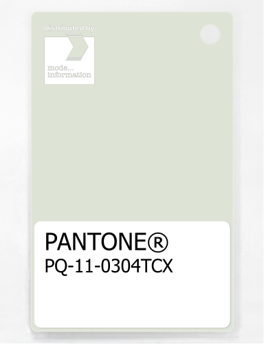 PANTONE® PLASTIC STANDARD CHIP PQ 11-0304 TCX Water Lily