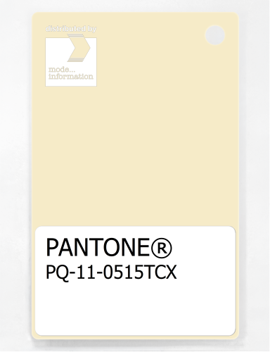 PANTONE® PLASTIC STANDARD CHIP PQ 11-0515 TCX Lemon Icing