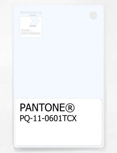 PANTONE® PLASTIC STANDARD CHIP PQ 11-0601 TCX Bright White