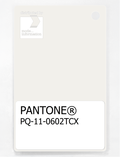 PANTONE® PLASTIC STANDARD CHIP PQ 11-0602 TCX Snow White