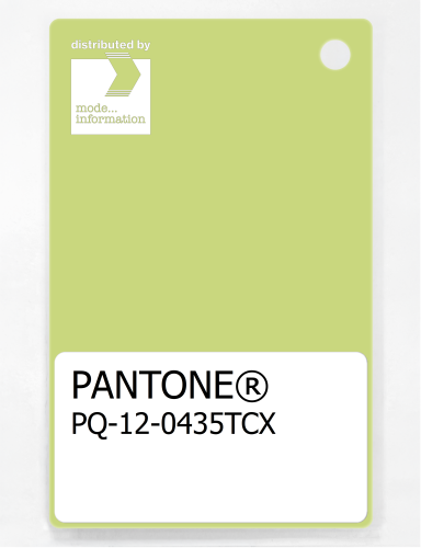 PANTONE® PLASTIC STANDARD CHIP PQ 12-0435 TCX Daiquiri Green