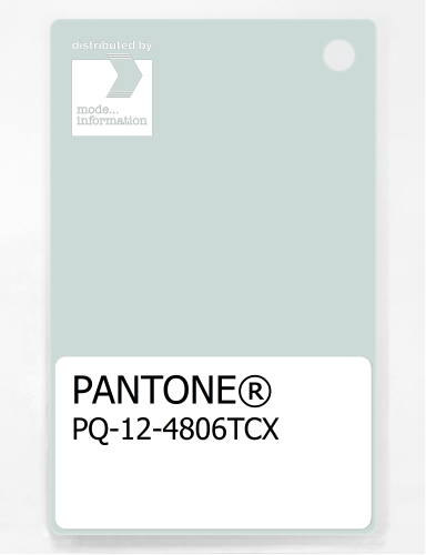PANTONE® PLASTIC STANDARD CHIP PQ 12-4806 TCX Chalk Blue