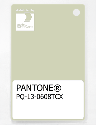 PANTONE® PLASTIC STANDARD CHIP PQ 13-0608 TCX Aloe Wash