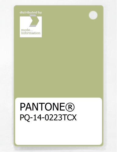 PANTONE® PLASTIC STANDARD CHIP PQ 14-0223 TCX Nile