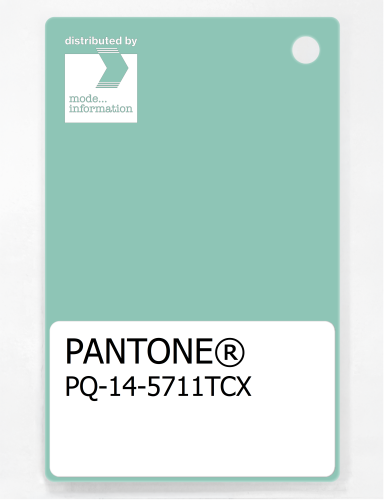 PANTONE® PLASTIC STANDARD CHIP PQ 14-5711 TCX Ocean Wave